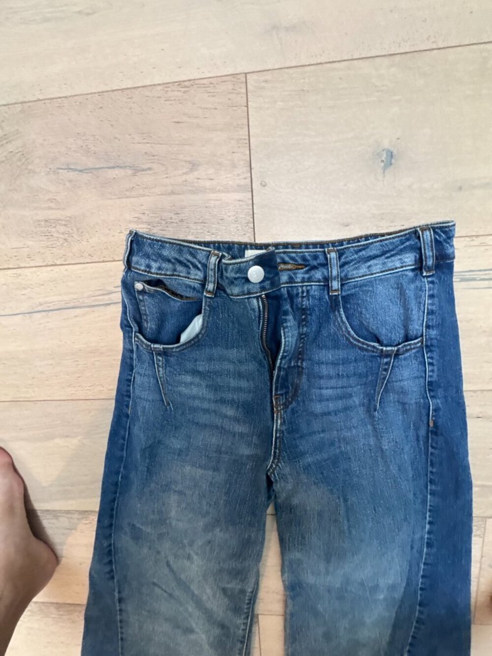 Pilcro The Darien 70s Paneled Wide-Leg Flare Jeans Anthropologie Size 29 NEW - Picture 6 of 9